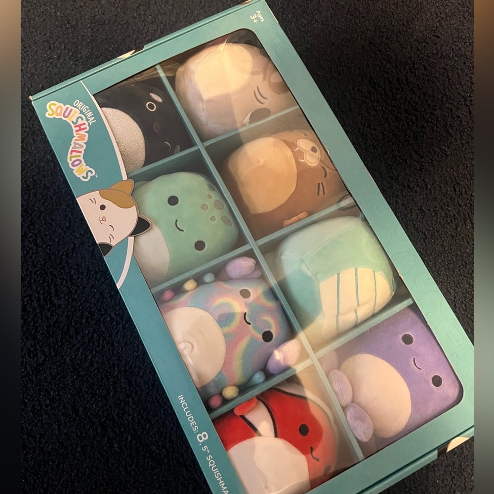 Squishmallows 8-Pack Plush Toy Set - Pastel and Bright Colors